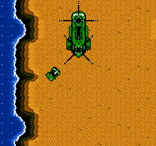 Jackal NES / Famicom Screenshot: Game start.