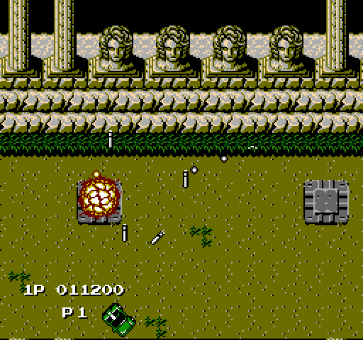 Jackal NES / Famicom Screenshot: Title screen (Japanese version).