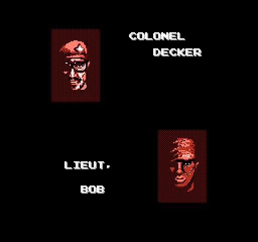 Jackal NES / Famicom Screenshot: Introducing some characters.
