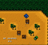 Jackal for NES / Famicom - Tank trouble at the end of the first level.