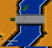 Jackal for NES / Famicom - Crossing a bridge...