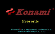 Boot Camp for IBM PC/Compatibles - Konami logo screen.
