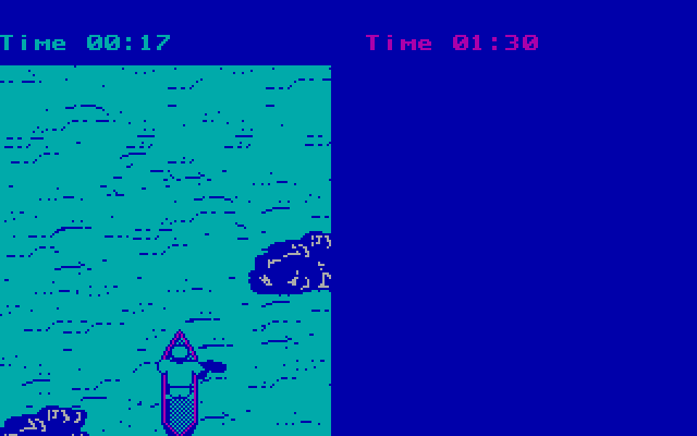 Boot Camp IBM PC/Compatibles Screenshot: Now I can paddle my way to the finish line.