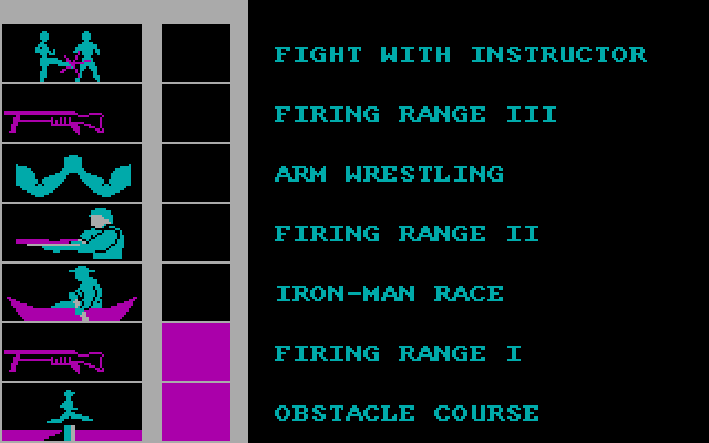 Boot Camp IBM PC/Compatibles Screenshot: Event progress is shown between events.