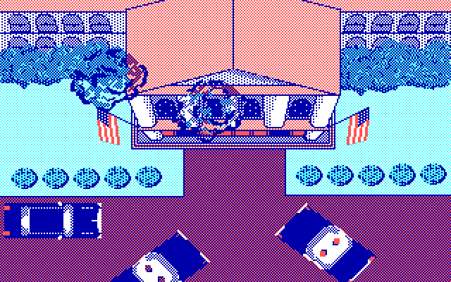 Boot Camp IBM PC/Compatibles Screenshot: This building is taken over by terrorists.