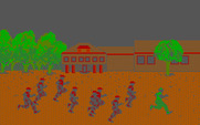 Boot Camp for IBM PC/Compatibles - The recruits jogging between events.