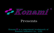 Boot Camp for IBM PC/Compatibles - Konami logo screen.