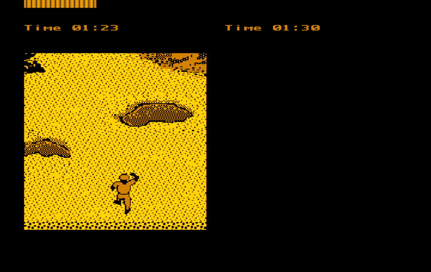 Boot Camp IBM PC/Compatibles Screenshot: Time for the iron man race!