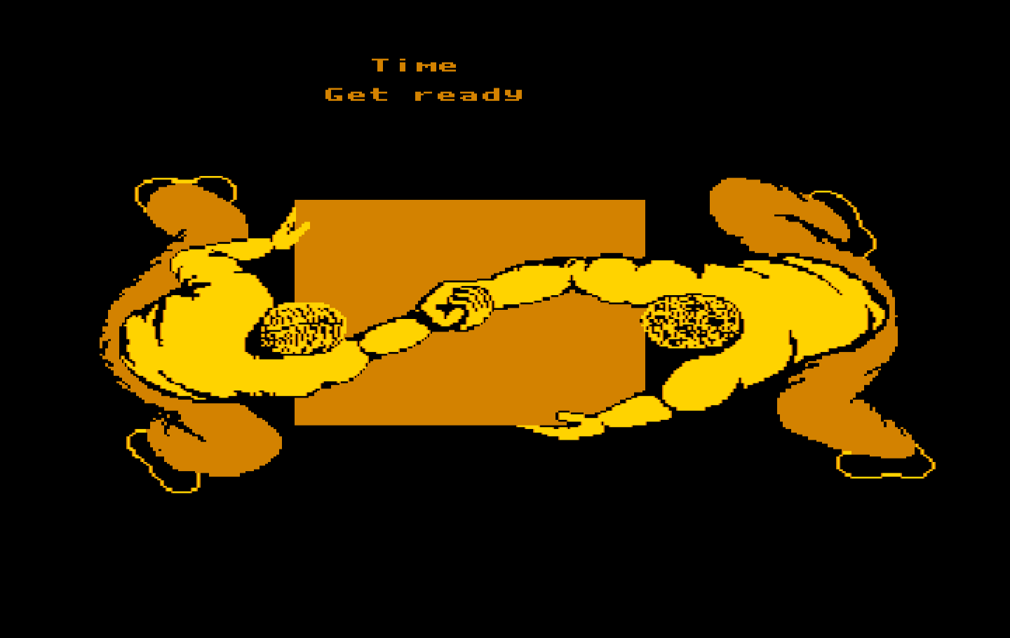 Boot Camp IBM PC/Compatibles Screenshot: Get ready for arm wrestling!