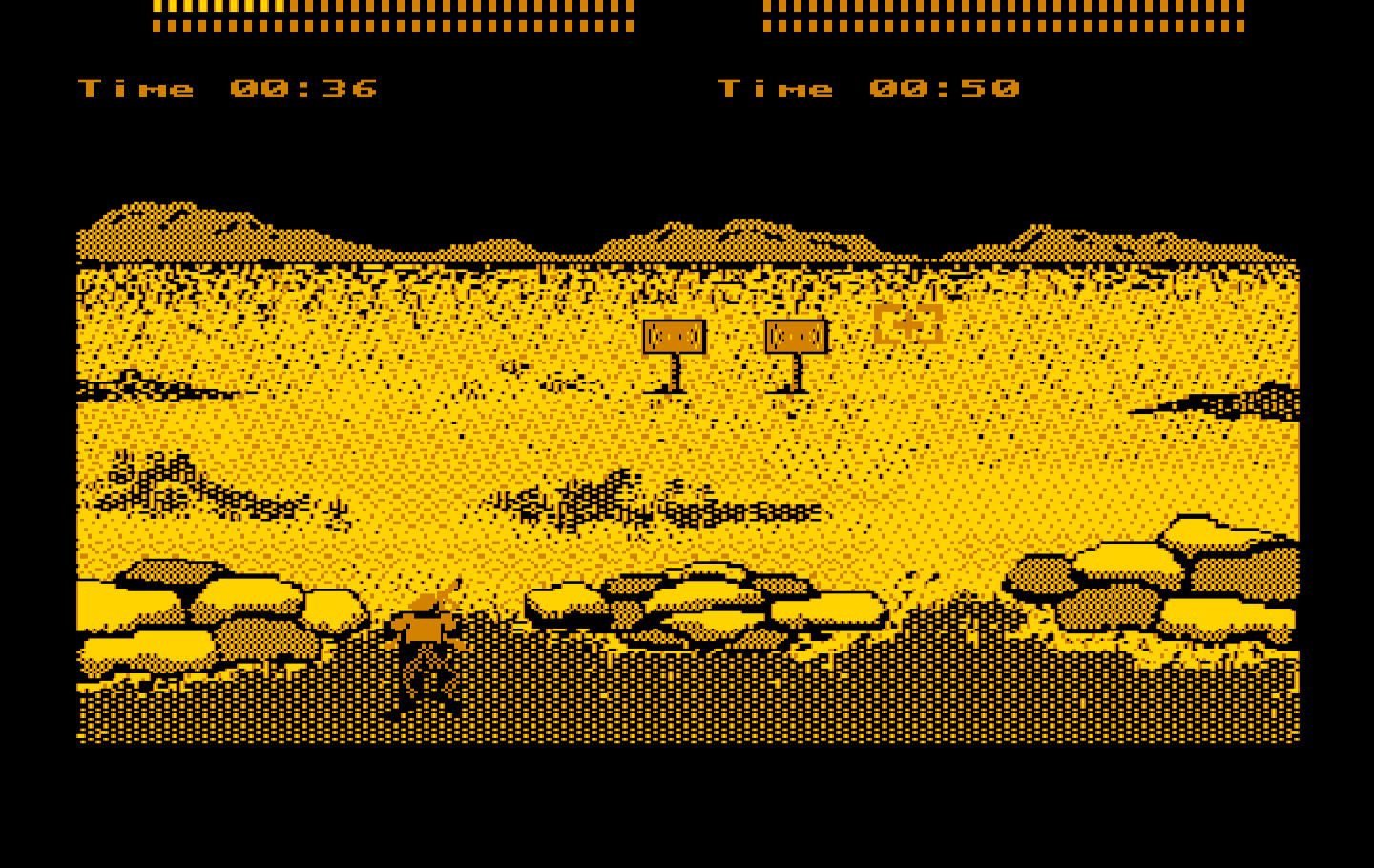 Boot Camp IBM PC/Compatibles Screenshot: Each set of targets appears in a different location.