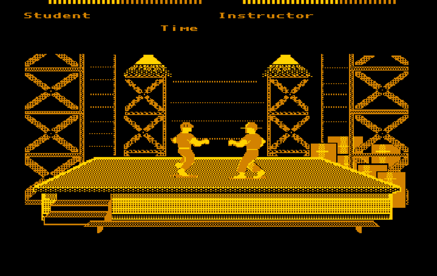 Boot Camp IBM PC/Compatibles Screenshot: Time for a fight with the instructor!
