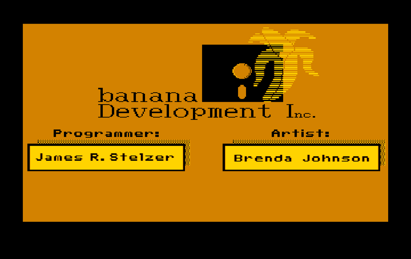Boot Camp IBM PC/Compatibles Screenshot: Credits screen.