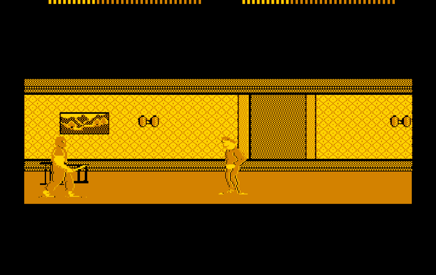 Boot Camp IBM PC/Compatibles Screenshot: Facing the first bad guy...