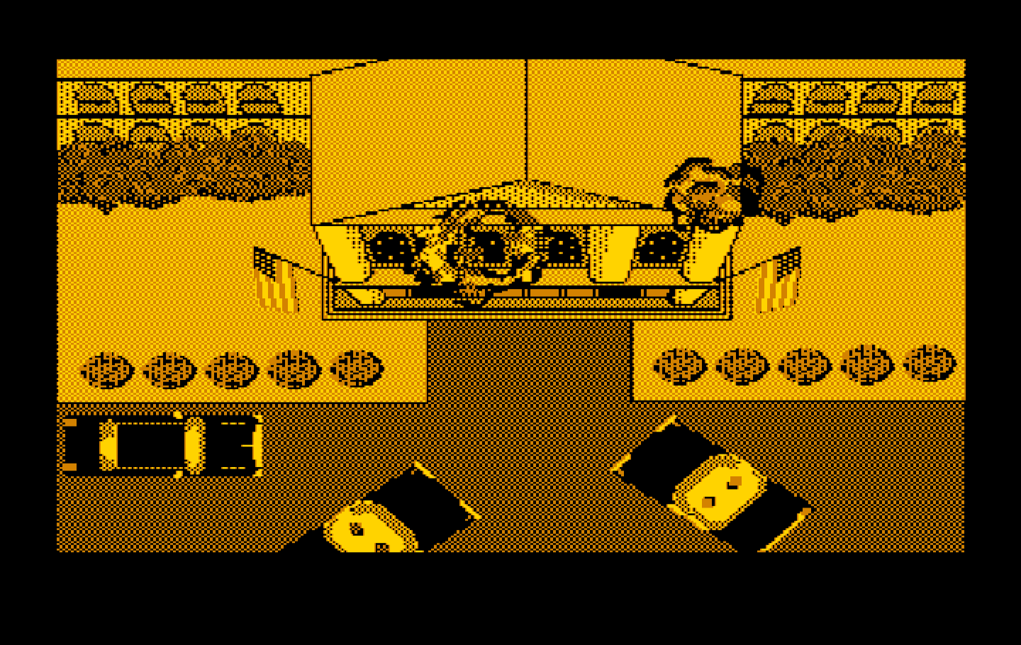 Boot Camp IBM PC/Compatibles Screenshot: This building has been taken over by terrorists.