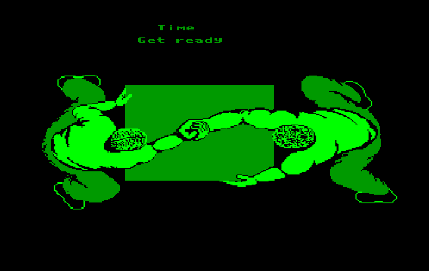 Boot Camp IBM PC/Compatibles Screenshot: Get ready for arm wrestling!