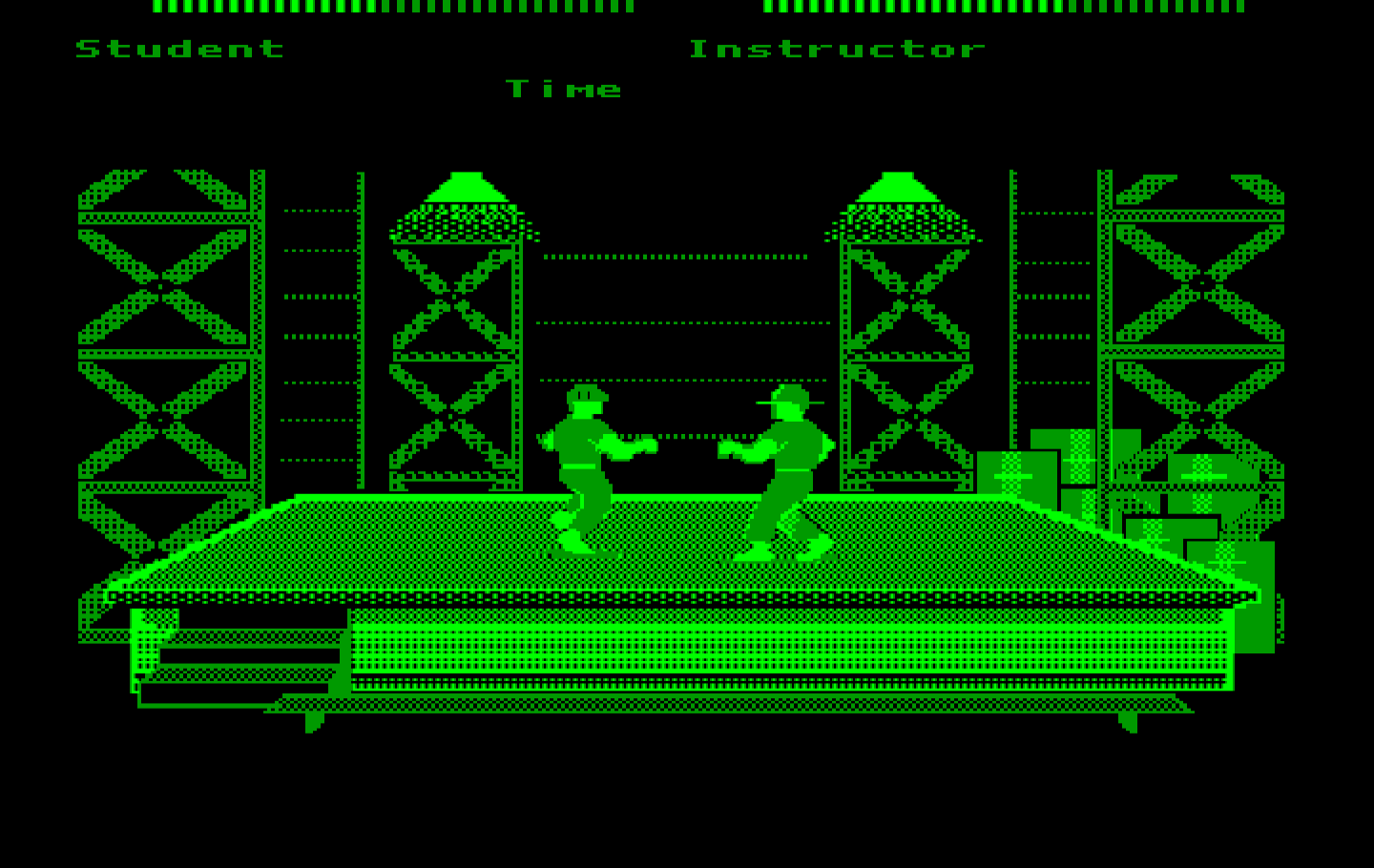Boot Camp IBM PC/Compatibles Screenshot: Time for a fight with the instructor!
