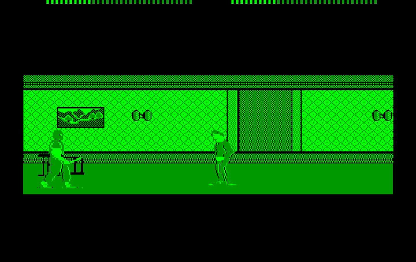 Boot Camp IBM PC/Compatibles Screenshot: Facing the first bad guy...