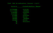Boot Camp for IBM PC/Compatibles - High scores.