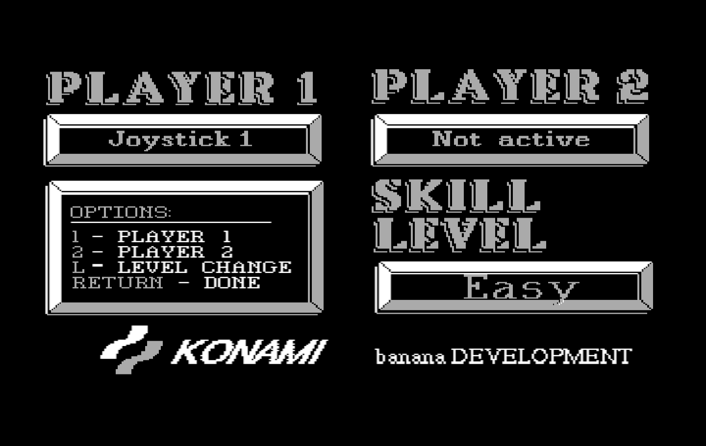 Boot Camp IBM PC/Compatibles Screenshot: Main options menu.