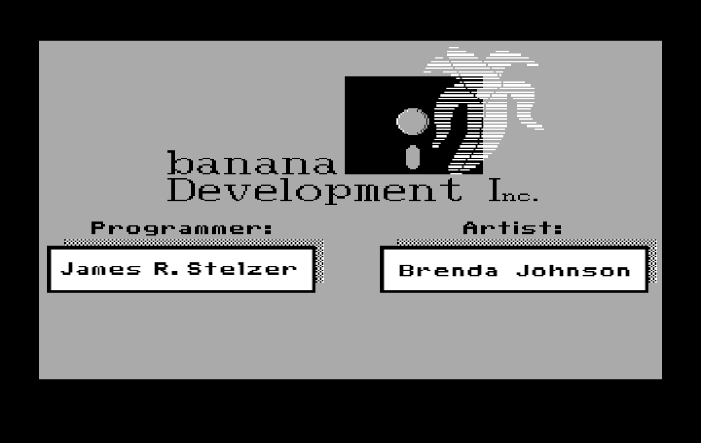 Boot Camp IBM PC/Compatibles Screenshot: Credits screen.