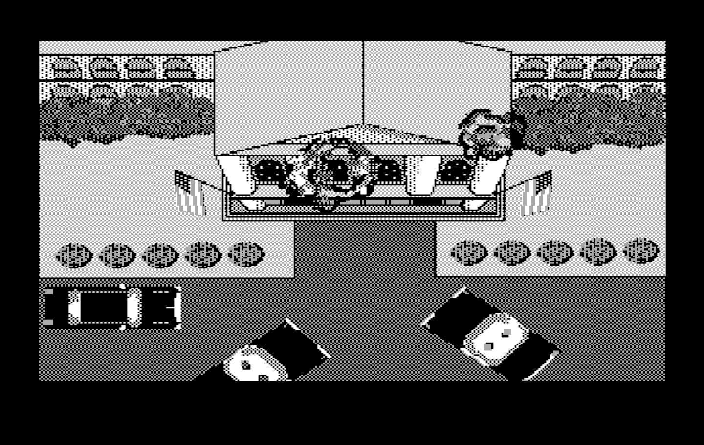 Boot Camp IBM PC/Compatibles Screenshot: This building has been taken over by terrorists.