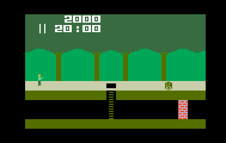 Pitfall! Intellivision Screenshot: Game start.