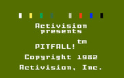Pitfall! for Intellivision - Title screen.