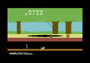 Pitfall! for Commodore 64 - Jumping over scorpions requires careful timing.