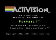 Pitfall! for Commodore 64 - Loading screen (5.25" disk version).