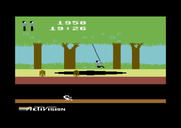 Pitfall! for Commodore 64 - Swinging over a pit.