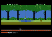 Pitfall! for Atari 5200 - Swinging over a swamp.