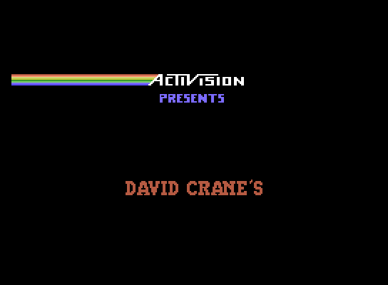 Pitfall! ColecoVision Screenshot: Activision presents...