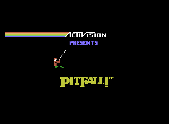 Pitfall! ColecoVision Screenshot: Title screen.