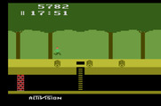 Pitfall! for Atari 2600 - Getting hit by a log doesn't cost a life, but will reduce your score.