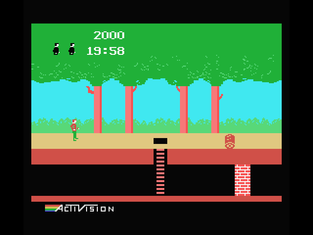 Pitfall! MSX Screenshot: Game start.