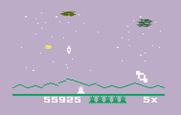 Astrosmash for Intellivision - Hurry, don't let the spinner get past you!