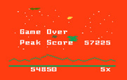Astrosmash for Intellivision - Game over.