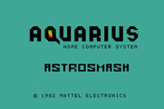 Astrosmash for Mattel Aquarius - Title screen.