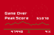 Astrosmash for Mattel Aquarius - Game over.