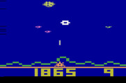 Astrosmash for Atari 2600 - Shoot the white spinners before the land!