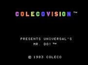 Mr. Do! for ColecoVision - Title screen.
