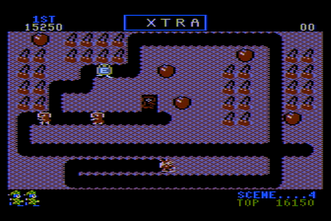 Mr. Do! Atari 8-bit Screenshot: Starting scene 4...