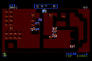 Mr. Do! for Atari 8-bit - Uh oh, I'm almost caught! Better hurry...
