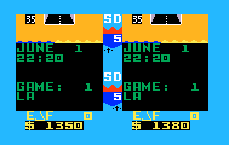 Truckin' Intellivision Screenshot: Time to set some game options...