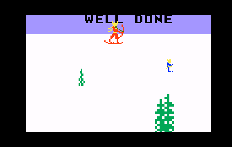 Ice Trek Intellivision Screenshot: Well done!