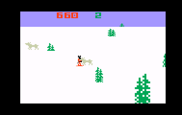 Ice Trek Intellivision Screenshot: Oh no, I've been caught!