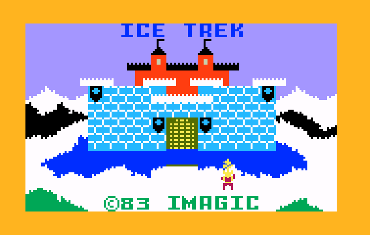 Ice Trek Intellivision Screenshot: Title screen.