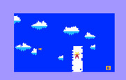 Ice Trek for Intellivision - As you build the path icebergs can break it; use fire to melt them before that happens!