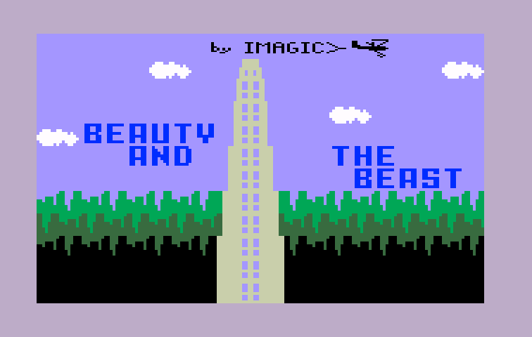 Beauty & the Beast Intellivision Screenshot: Title screen.