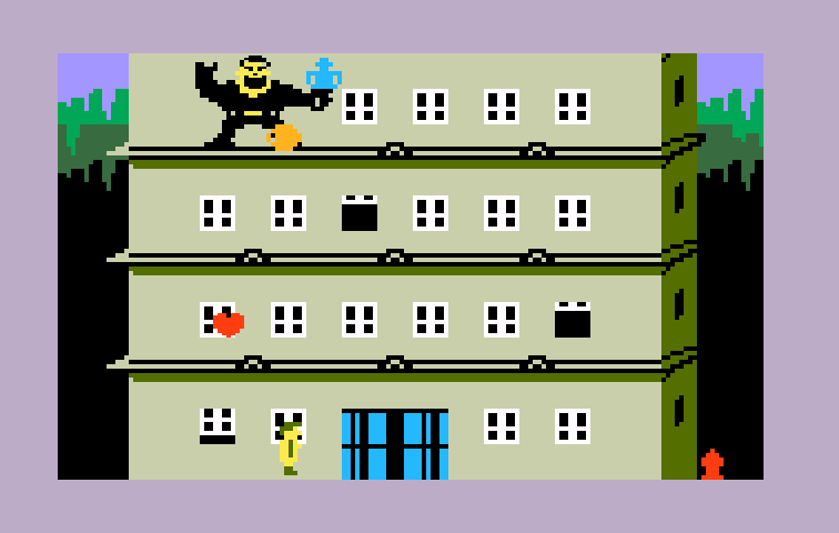 Beauty & the Beast Intellivision Screenshot: Game start.